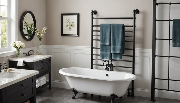 Élevez le style de votre salle de bain avec un porte serviettes échelle